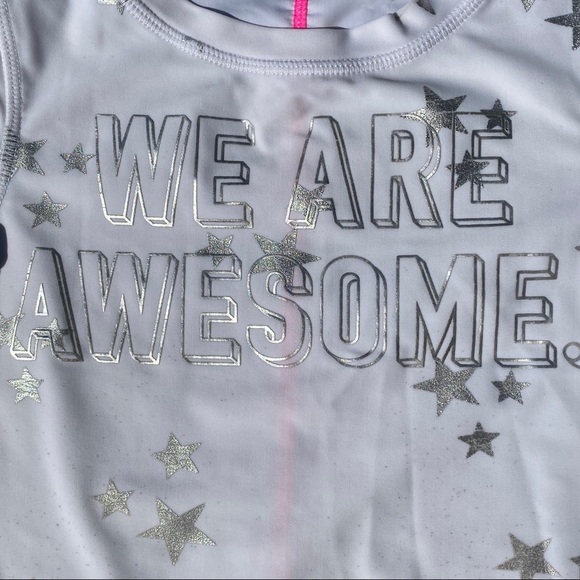 White & Silver Star Rash Guard - Picture 4 of 6